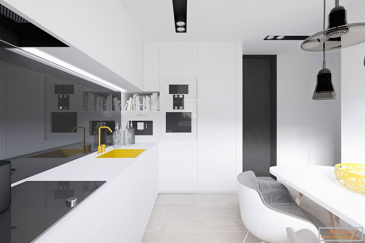 The original solution for the interior of a small apartment
