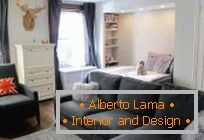 Interior features of a modern studio apartment