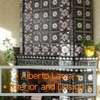 Decorating the fireplace with decorative stone