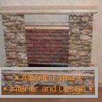 Decorating the fireplace with decorative stone