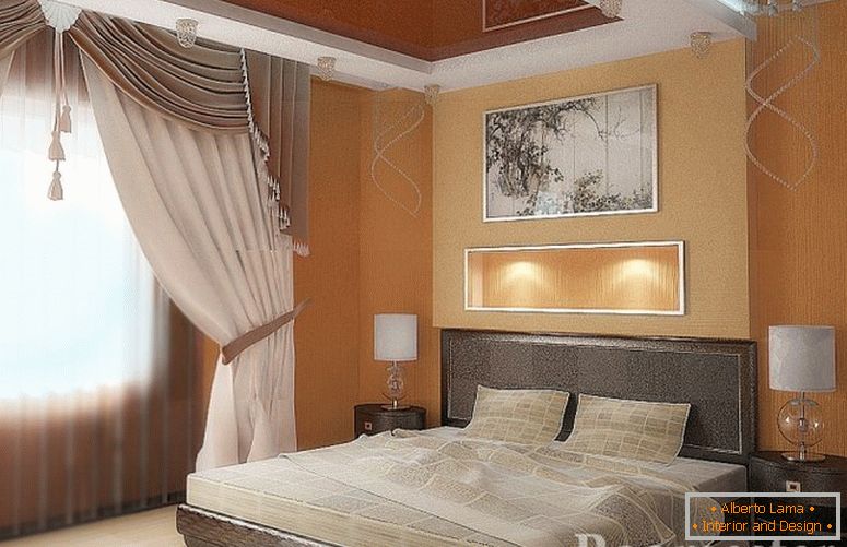 Peach color in the interior +70 photos of examples of
