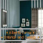 Striped wallpaper in the interior: types and combining