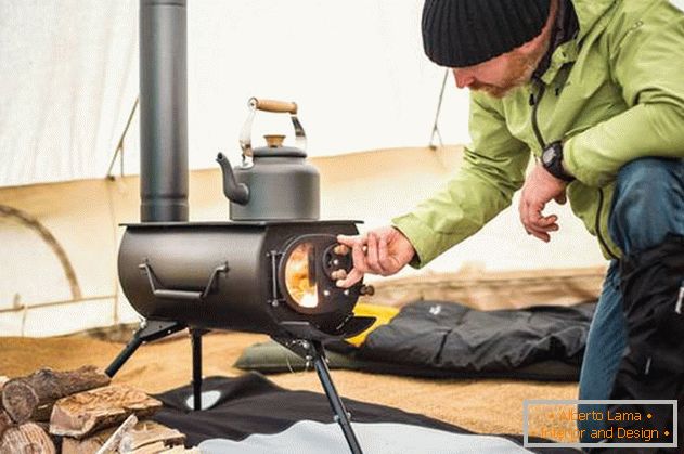 Portable stove, which is simply indispensable in a hike