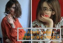 Portraits of a two-faced girl from the artist sebastian