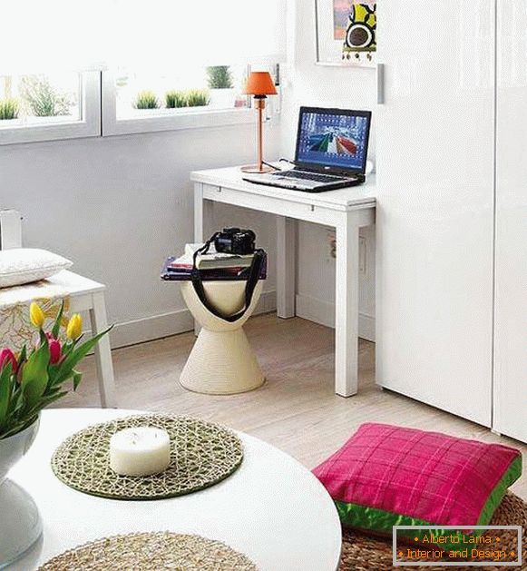 Stunning interior of a small apartment - 40 square meters in