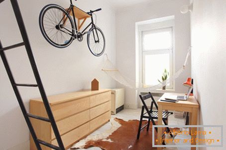 Practical and cozy interior of a small apartment