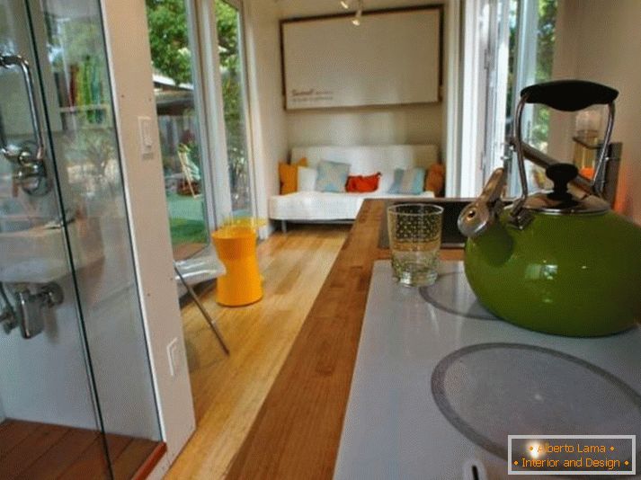 A durable modern house made of containers