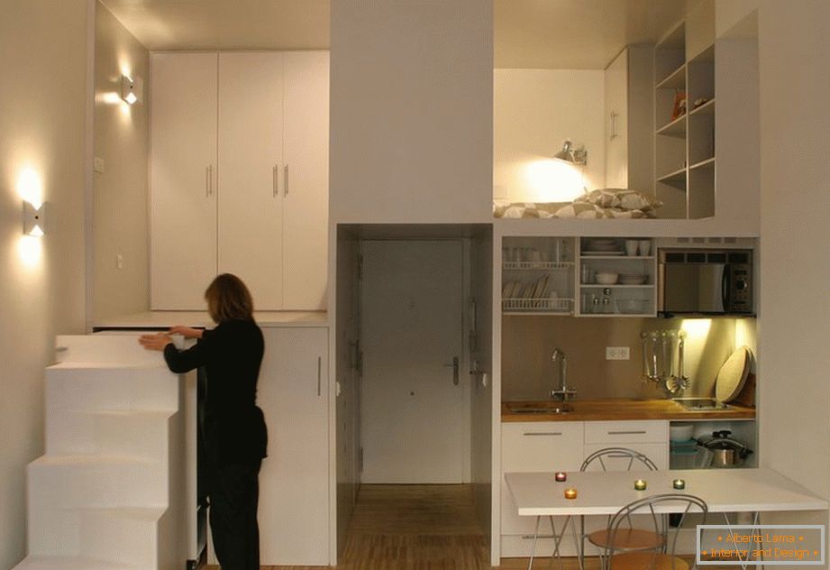 Rational use of small space - use vertical zoning