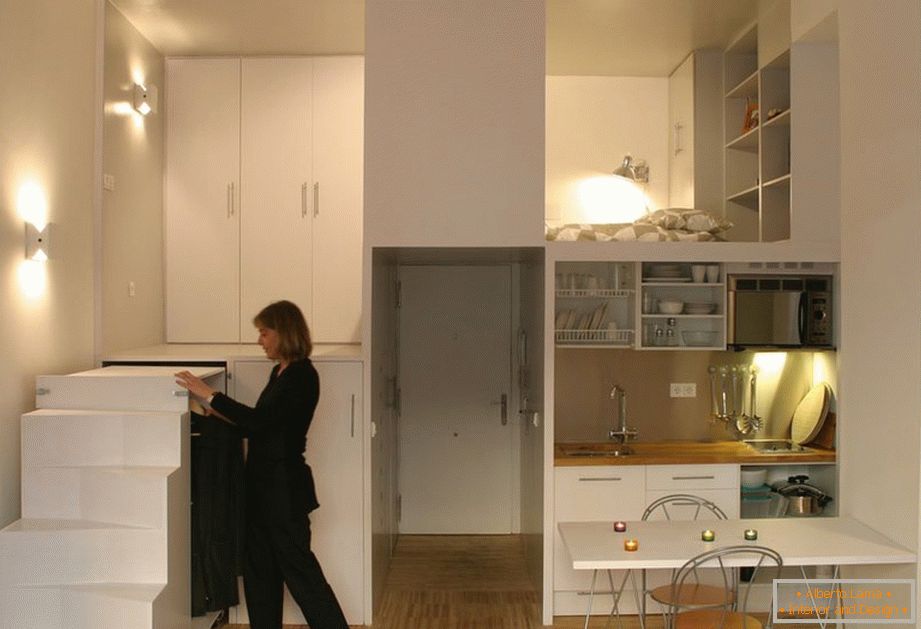 Rational use of small space - use vertical zoning