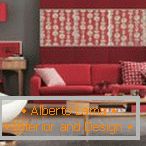 Gray wallpaper in the interior +70 photo