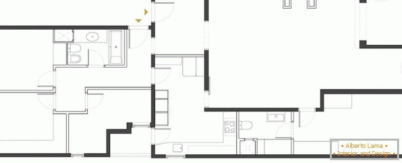 Chic interior design of a small apartment from nook