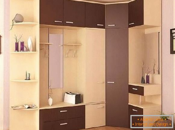 Cabinet in the corridor - 50 photos of practical and