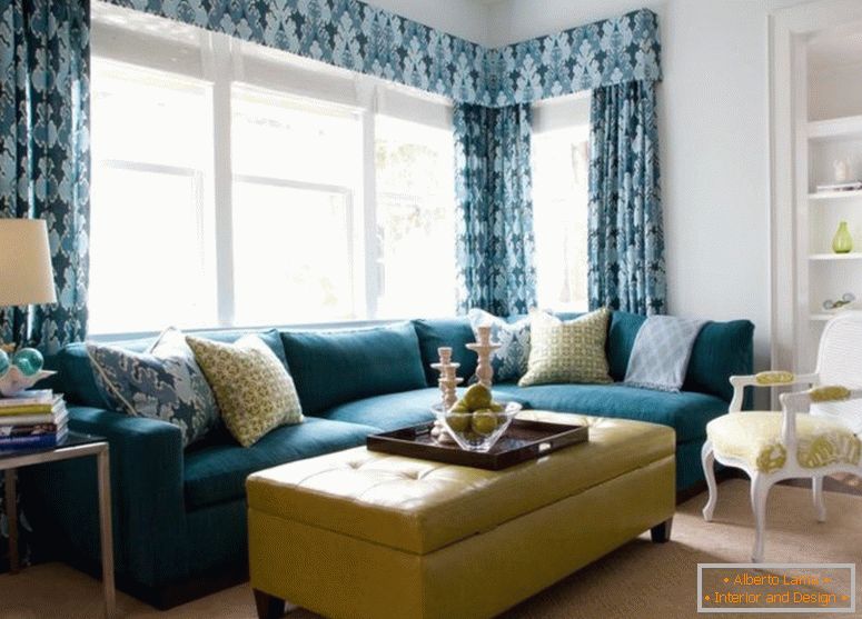 Curtains in the hall - 160 photos of novelties