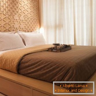 Lilac bedroom - photo of new interior design solutions