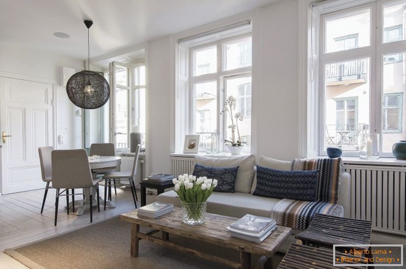 Scandinavian design: a small stylish apartment in the heart