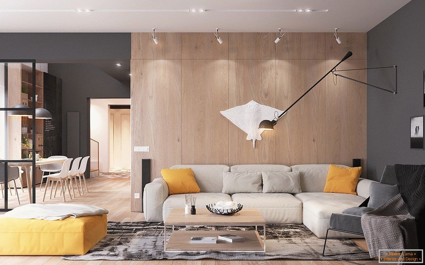 Scandinavian style in the interior of a country house + 100