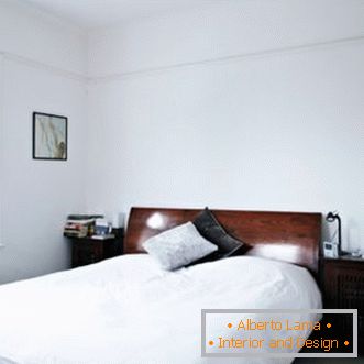 Bedroom in two colors - photo examples how to decorate an