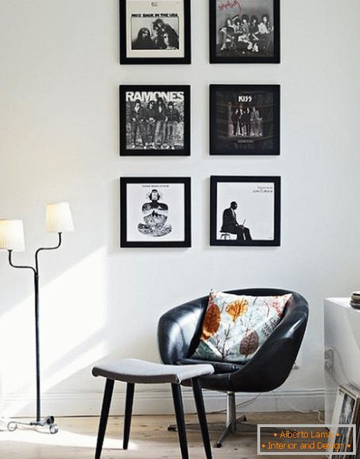 Calm monochrome interior - elegant black and white contrast