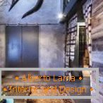 Old boards in interior design