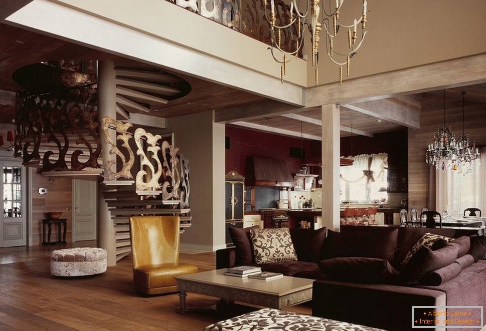 Style fusion in the interior - bright design