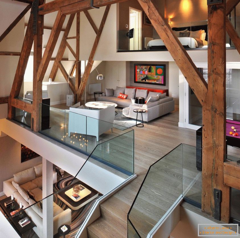 Country style is the best solution for a cottage interior