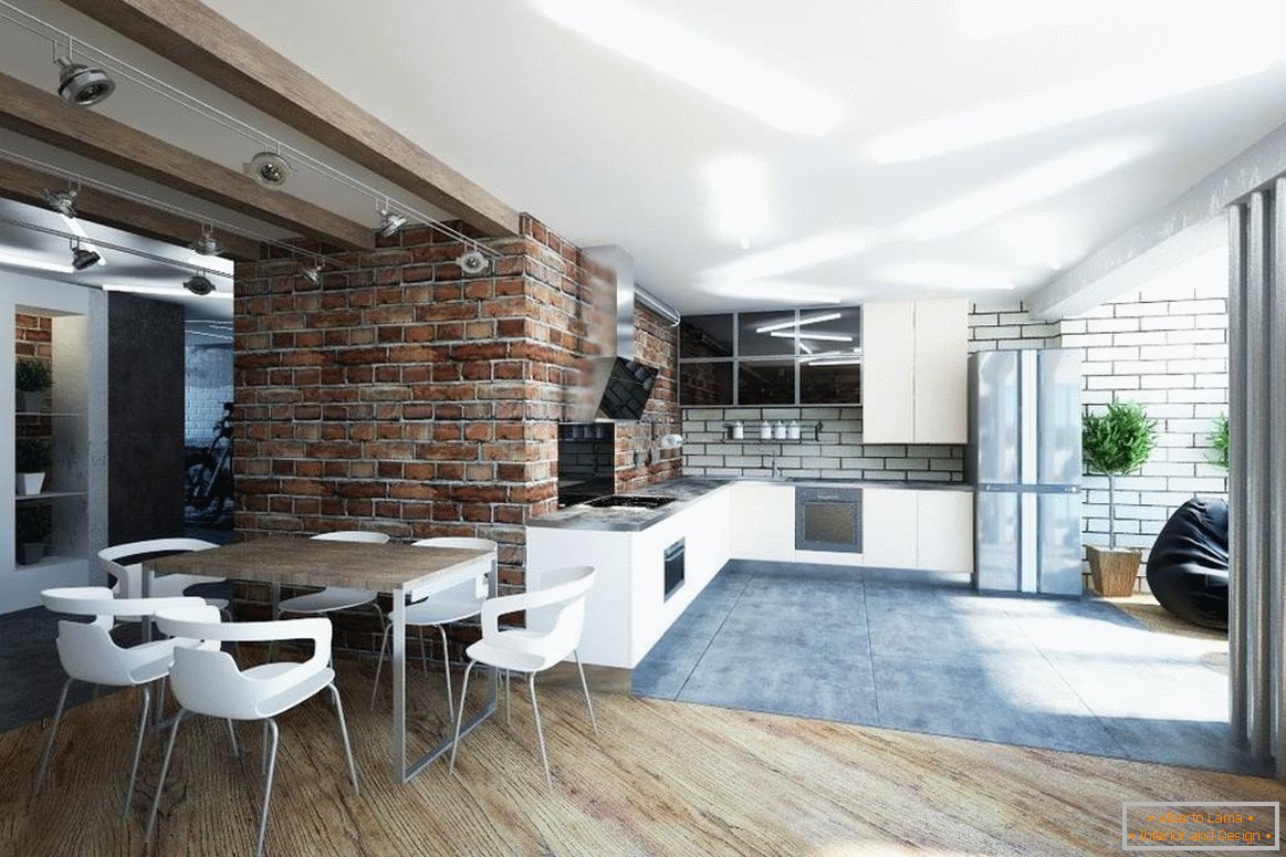 Style loft in the interior - bohemian and shocking