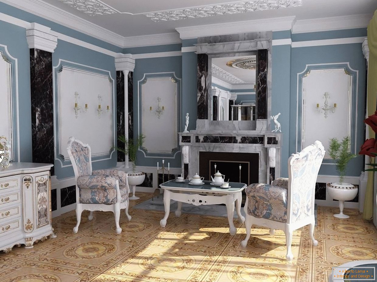 Rococo style in the interior +40 photo