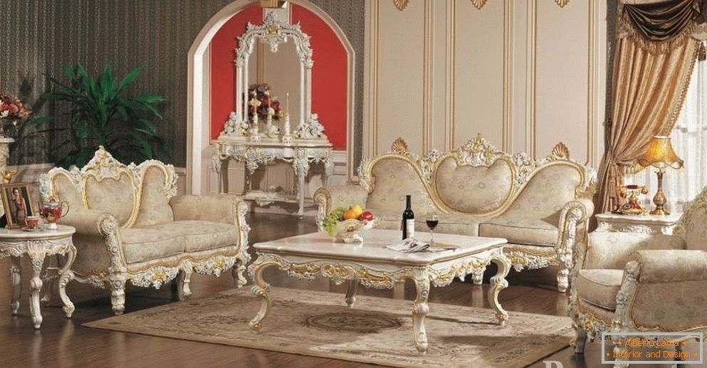 Rococo style in the interior +40 photo