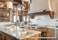 Rustic style in the interior of the kitchen: a rough appeal