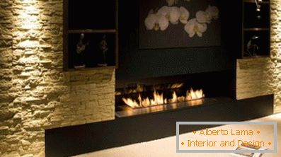 Stylish gas fireplaces as an element of the decor of the