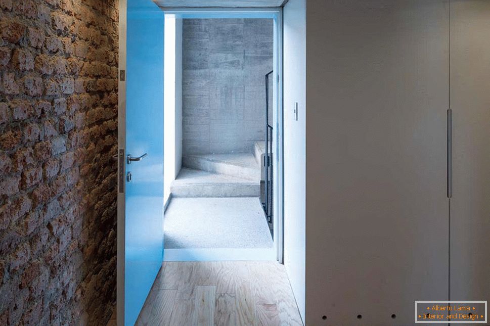 Stylish interior of a small one-room apartment