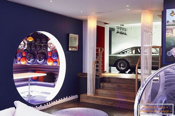 A stylish relaxation corner in the london garage from ben