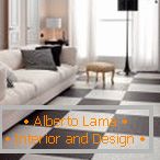Light floor in the modern interior and its combination