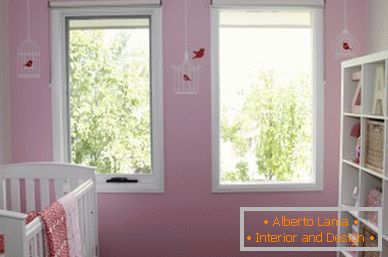 Free design of the interior of the children's room -