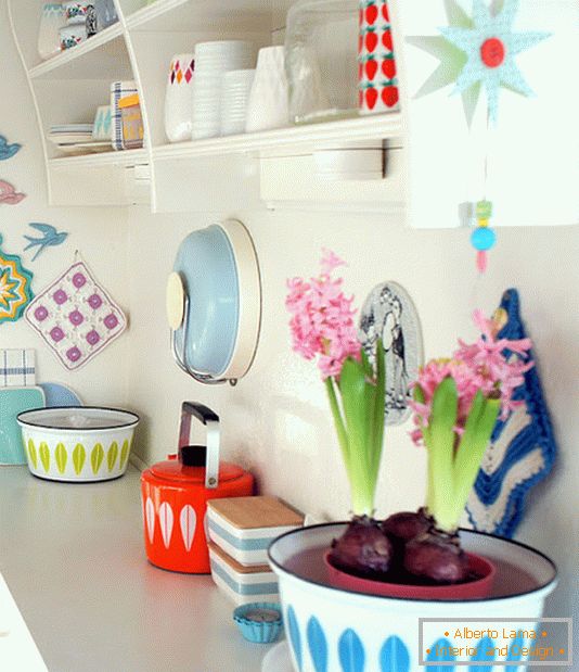 Typically the female interior of a small apartment is an