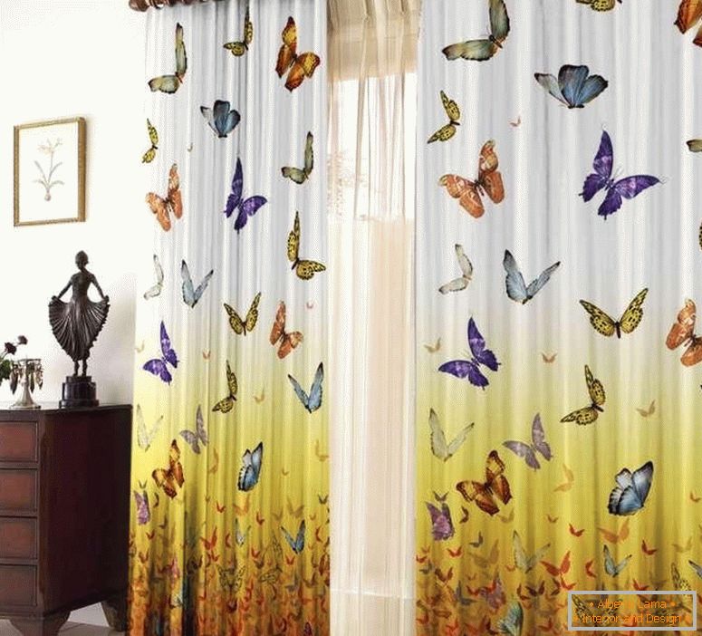 Tulle in the interior - types and examples of design