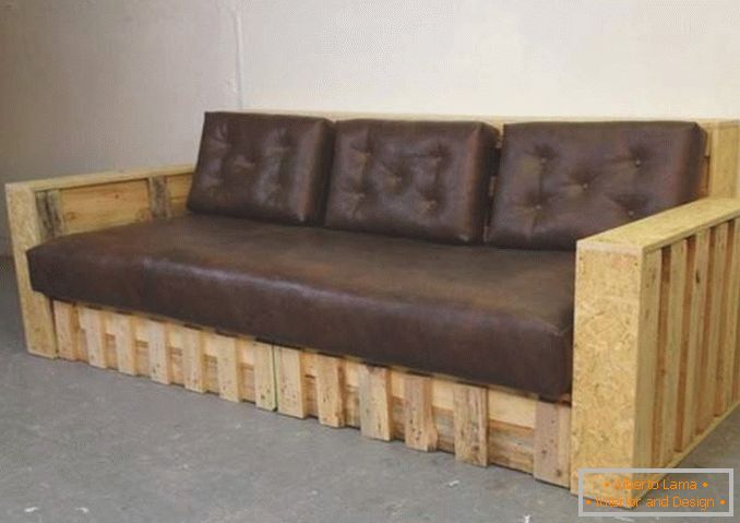 A comfortable sofa with your hands: the instruction with a