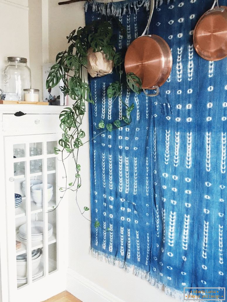 Unique interior of studio apartment