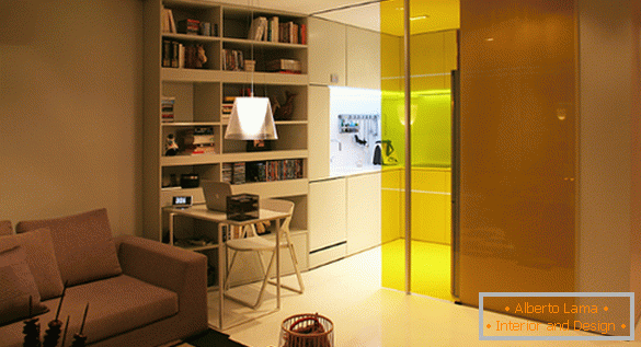 The design of small apartments: 5 apartments-transformers