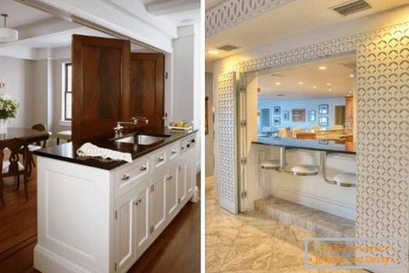 Choose doors for the kitchen: 22 photos of stylish solutions