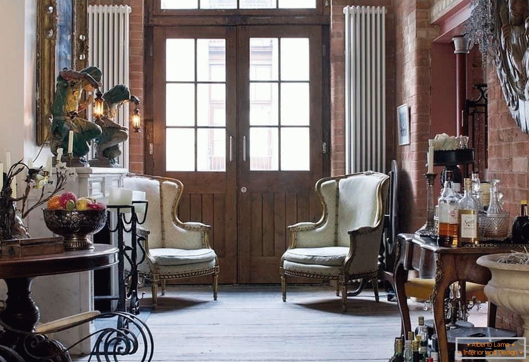 Vintage style in the interior - the embodiment (20 photos)