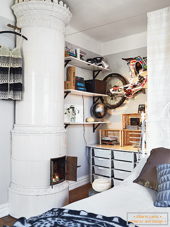 Vintage style in a cozy 2-room apartment - a harmonious