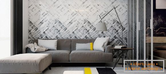 Bright accents in the interior of small apartments
