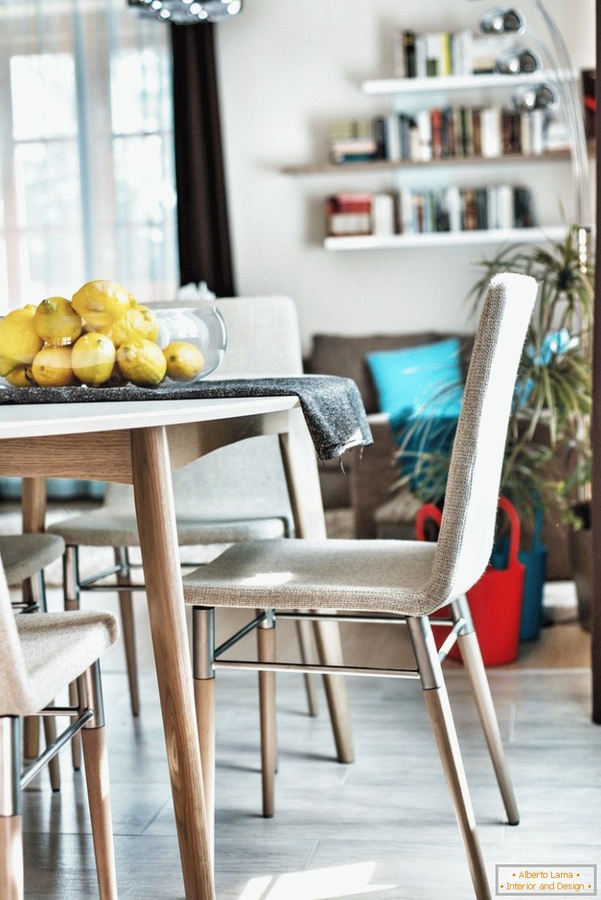 Bright interior design of an apartment in budapest in
