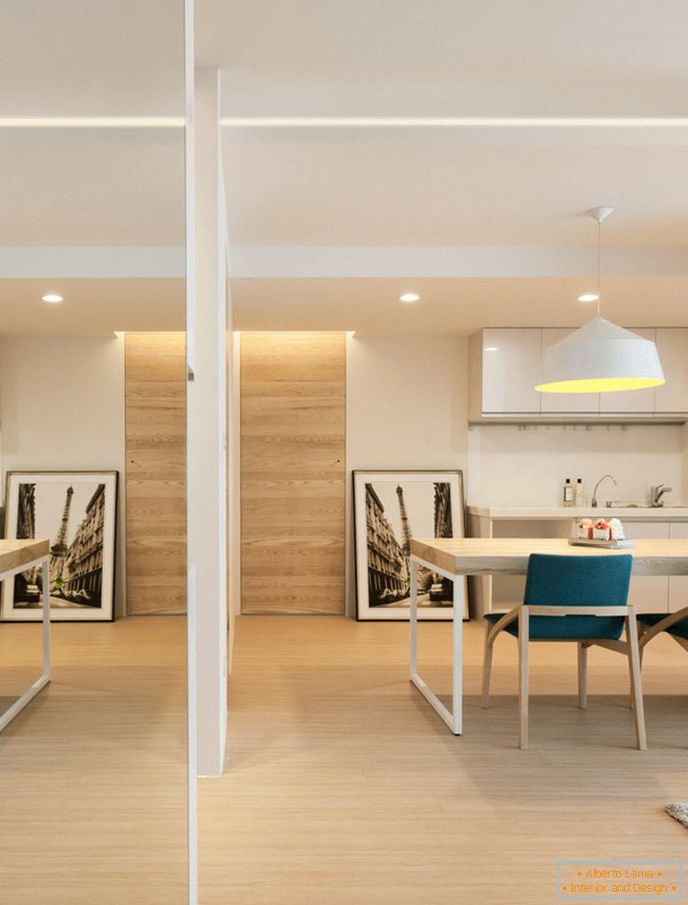 Bright design of a three-room apartment from the island of
