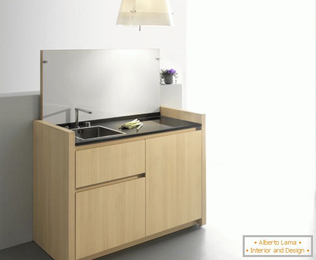 A disguised kitchen for small apartments - kitchoo's